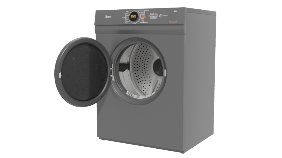Modern Household Dryer 3D Model - Professional 3D Model Render 12