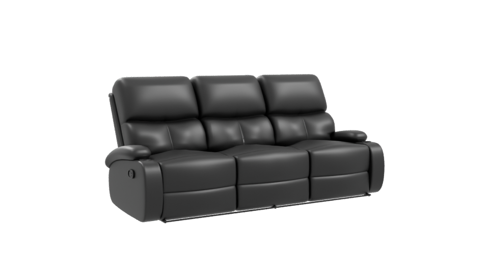 Contemporary Reclining Sofa 3D Model - Professional 3D Model Render 10