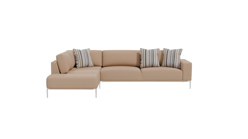 Stylish Sectional Sofa 3D Model - Professional 3D Model Render 11