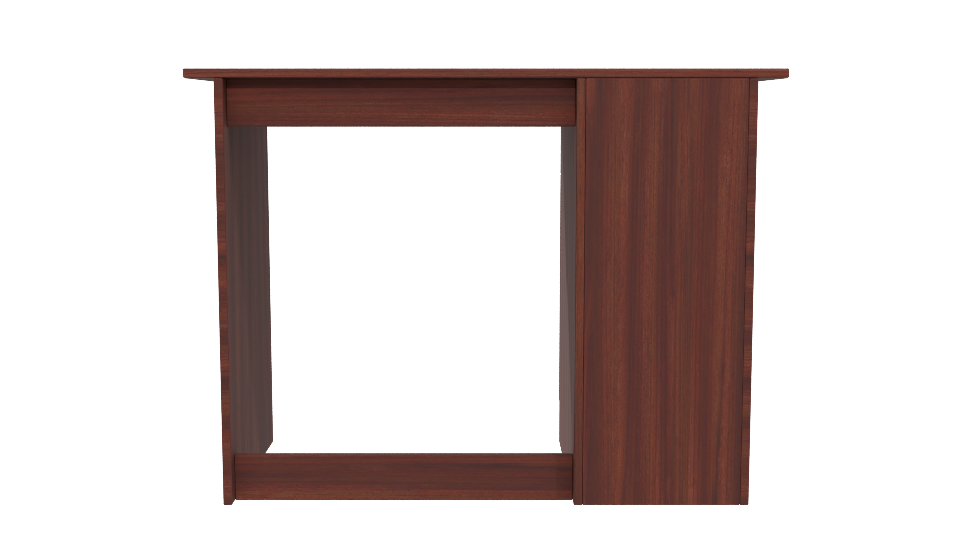 Modern Wooden Office Desk 3D - Professional 3D Model Render 14