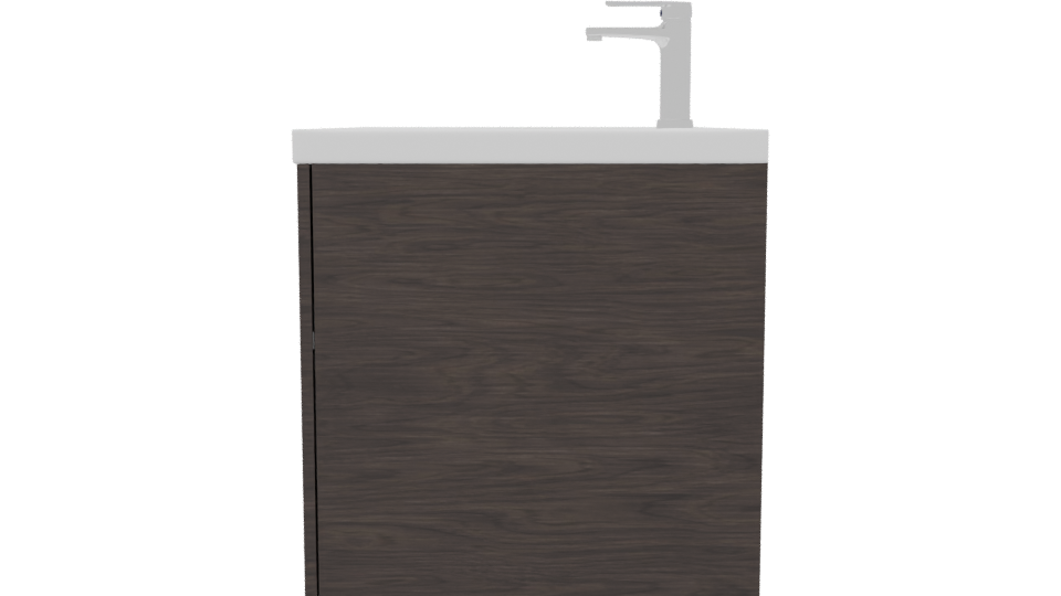 Modern White Bathroom Vanity 3D - Professional 3D Model Render 2