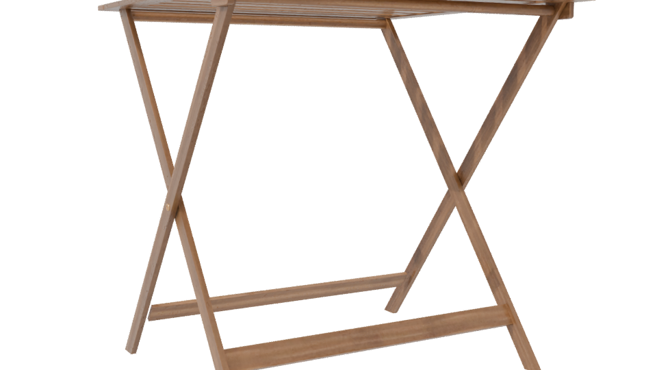 Compact Wooden Folding Table 3D - Professional 3D Model Render 7
