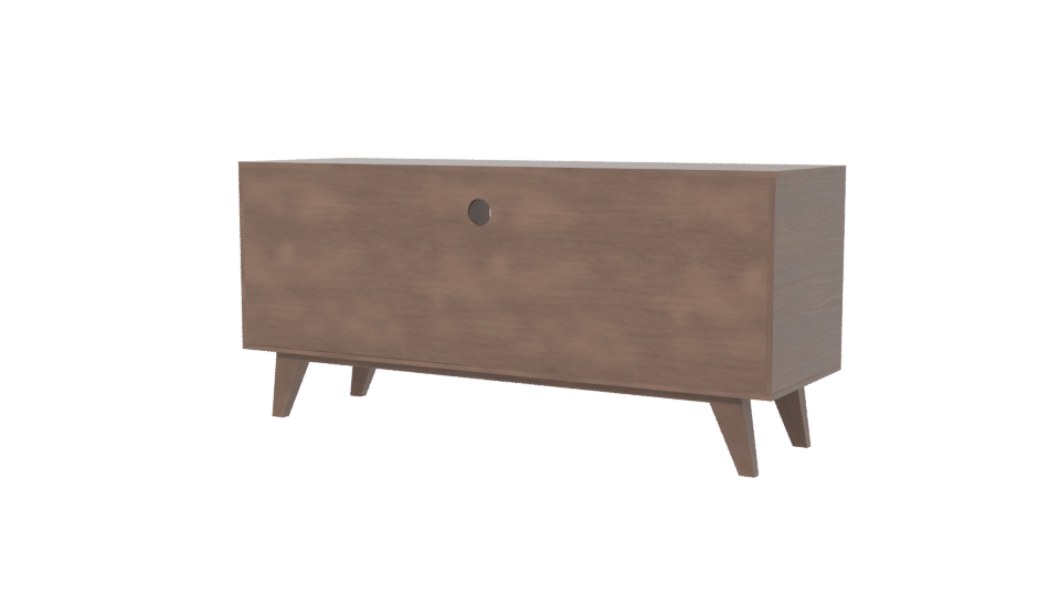 Stylish Wooden Entertainment Center 3D - Professional 3D Model Render 6