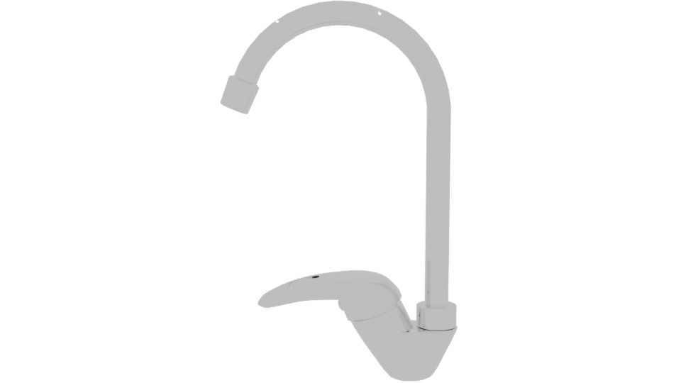 Stylish Kitchen Faucet 3D Model - Professional 3D Model Render 5