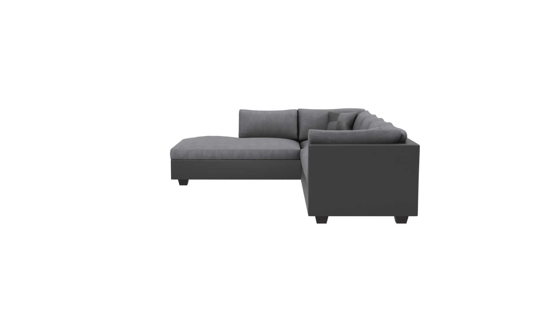 Luxurious Modern L-Shaped Sofa - Professional 3D Model Render 2