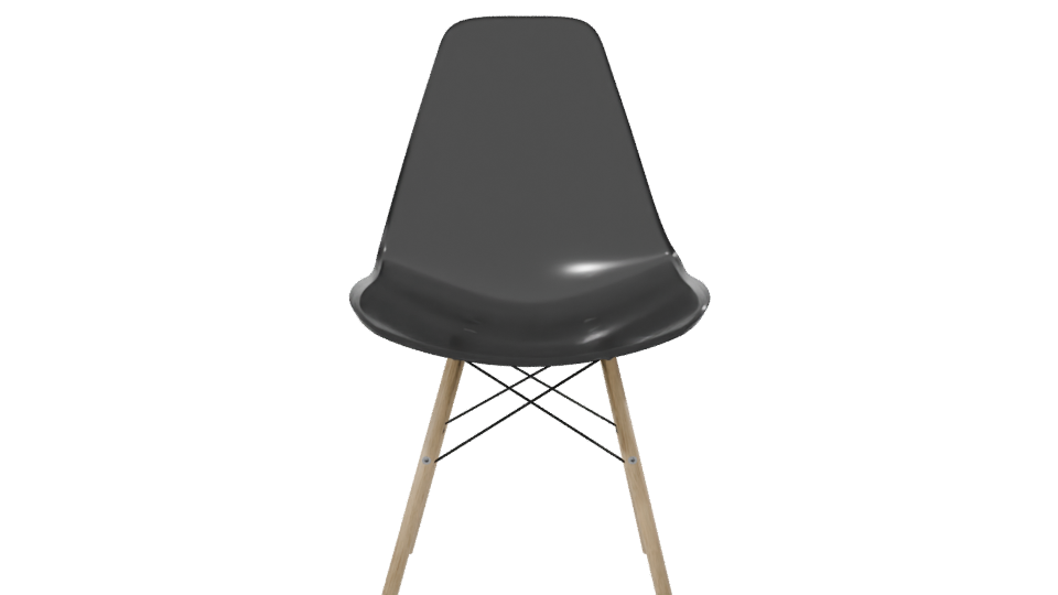 Minimalist White Chair 3D Model - Professional 3D Model Render 8