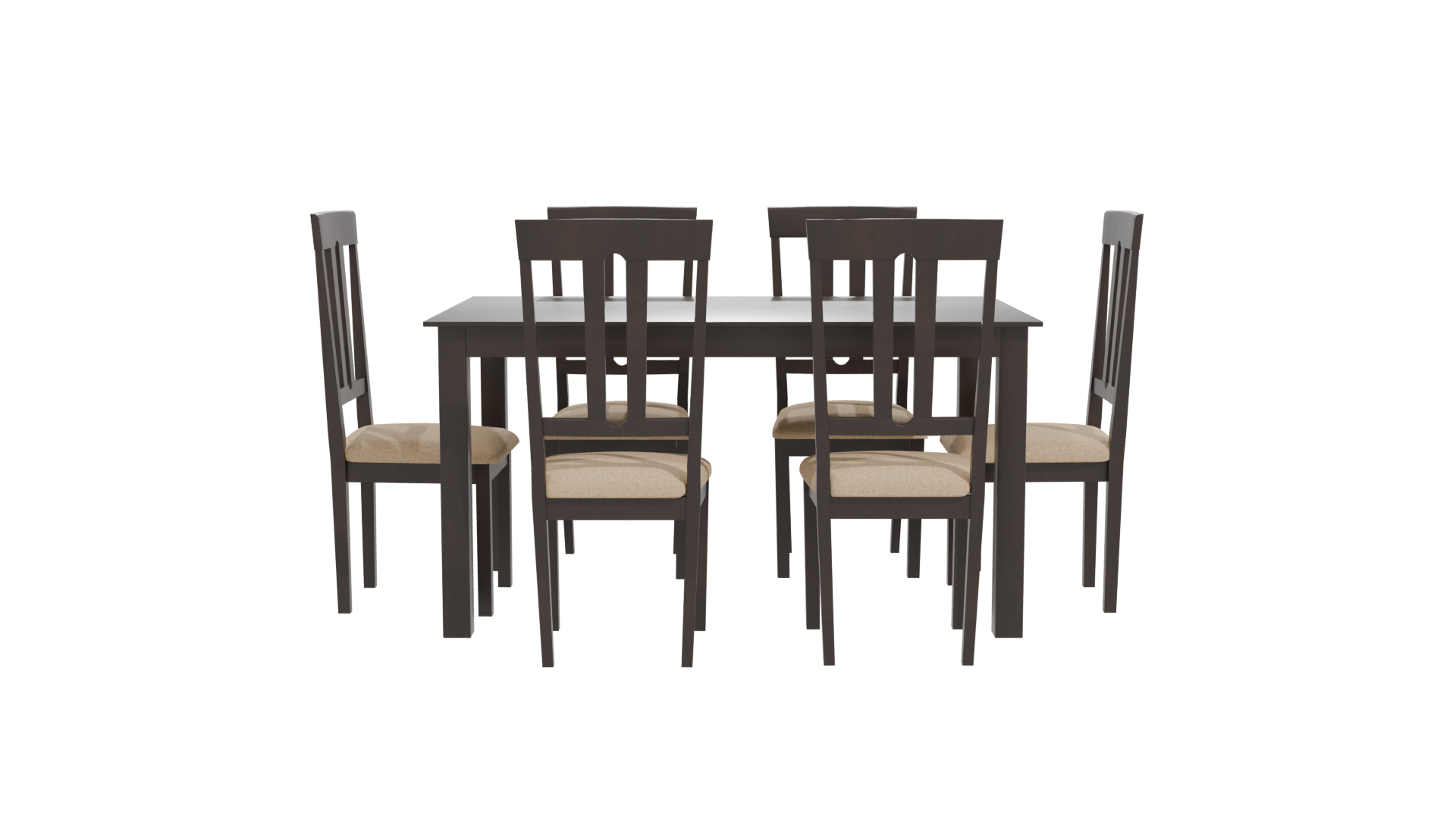 Elegant Dining Table Set 3D - Professional 3D Model Render 11