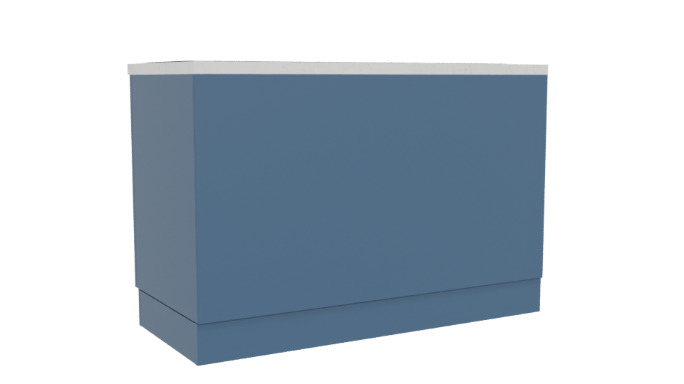 Contemporary Kitchen Island 3D Model - Professional 3D Model Render 4