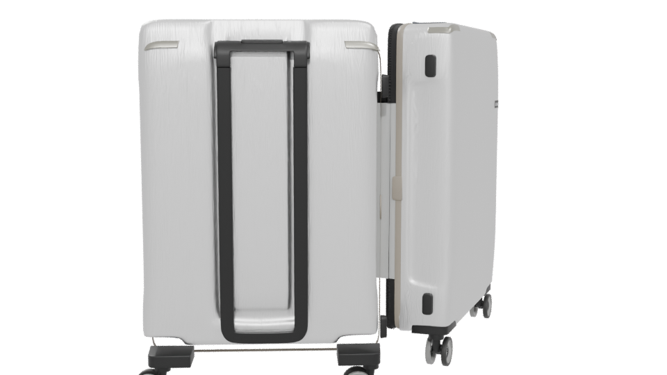 Stylish Luggage Suitcase Model - Professional 3D Model Render 5