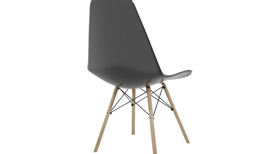Minimalist White Chair 3D Model - Professional 3D Model Render 3