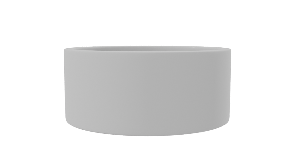 Minimalist Round Ceramic Bowl 3D - Professional 3D Model Render 8
