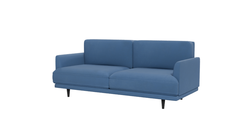 Modern Blue Sofa 3D Model - Professional 3D Model Render 12
