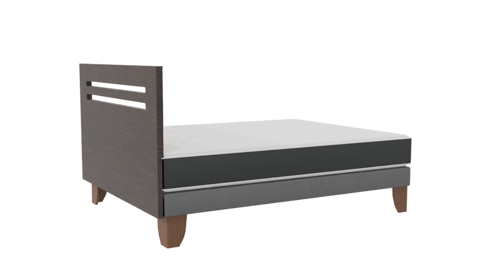 Stylish Bed Frame 3D Model - Professional 3D Model Render 7