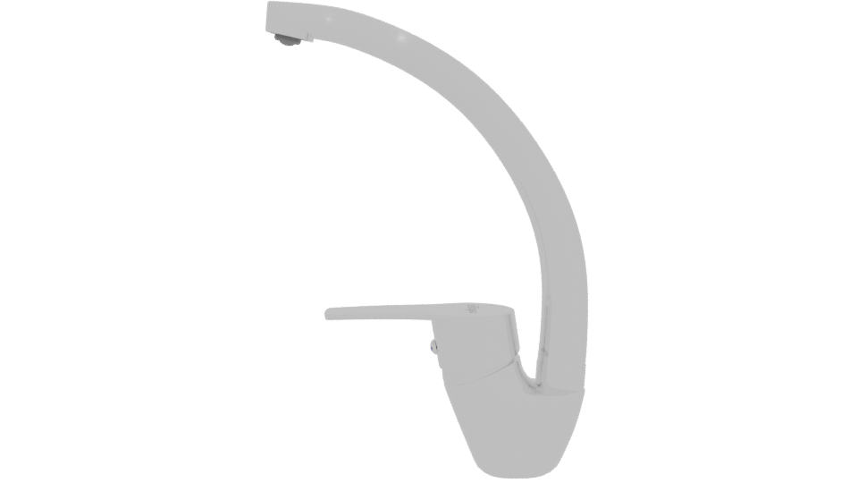 Sleek Kitchen Faucet 3D Model - Professional 3D Model Render 5