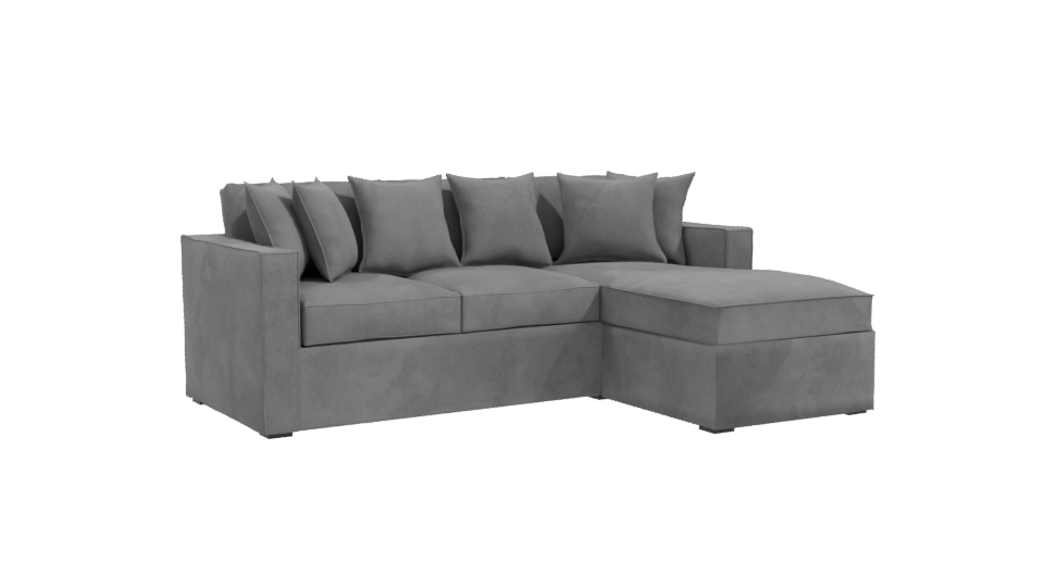 Contemporary L-Shaped Sofa 3D Model - Professional 3D Model Render 10