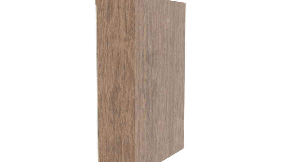 Stylish Wooden Wardrobe Model 3D - Professional 3D Model Render 3