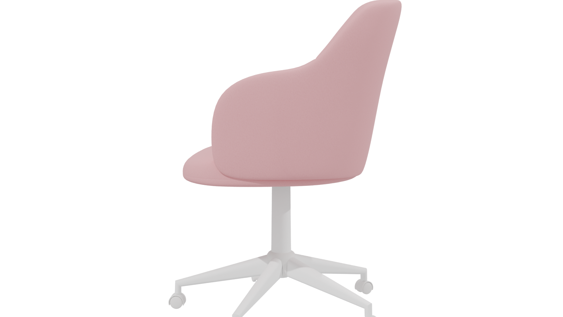 Stylish Pink Office Chair 3D - Professional 3D Model Render 14