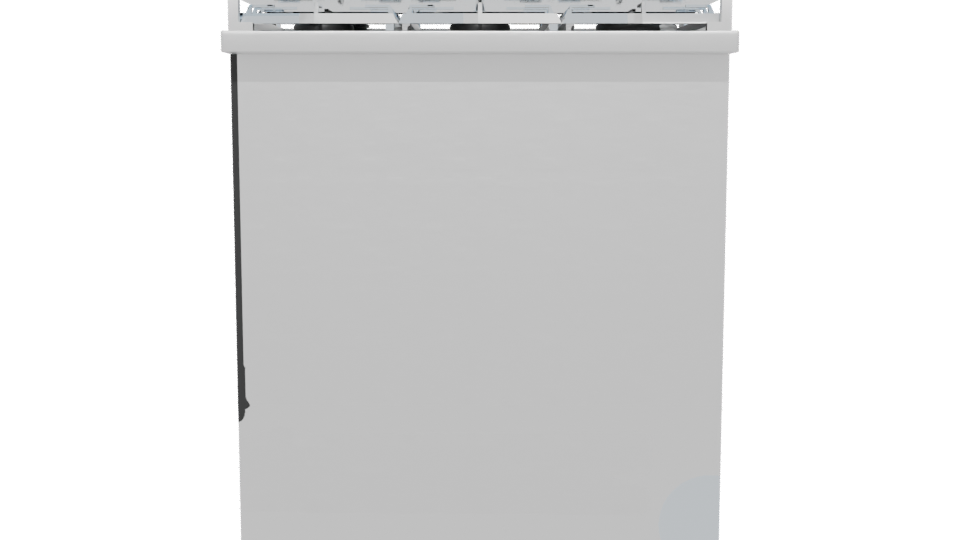 Sleek Modern Gas Range 3D Model - Professional 3D Model Render 5