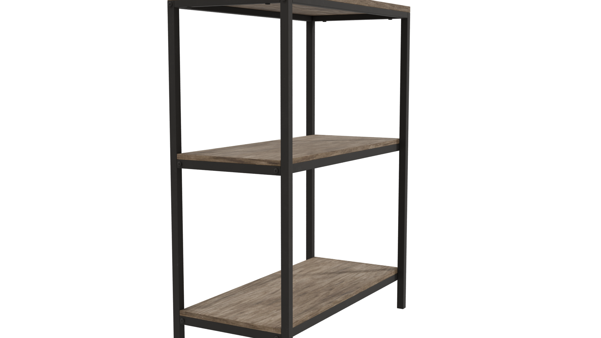 Rustic Industrial Shelf 3D Model - Professional 3D Model Render 9
