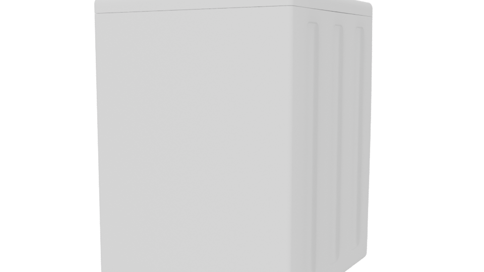 Sleek Front-Loading Washing Machine 3D Model - Professional 3D Model Render 6