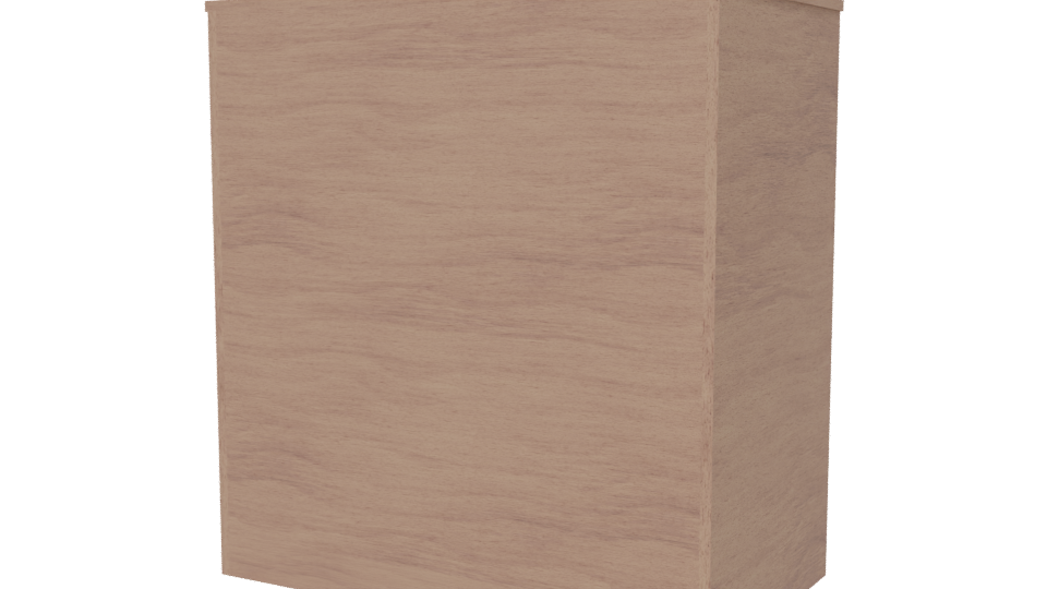 Stylish Wooden Drawer Chest Model - Professional 3D Model Render 6