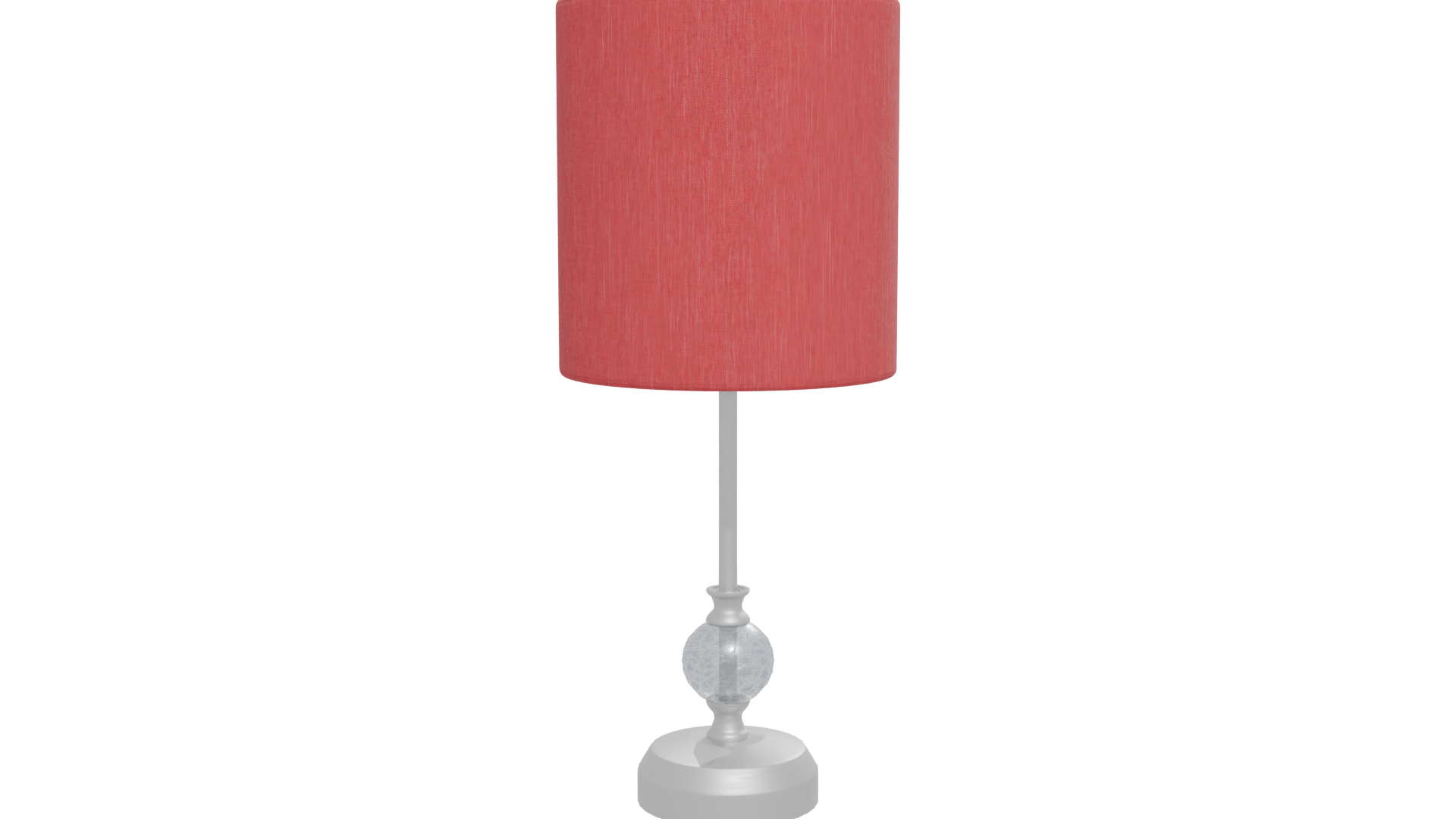 Stylish Red Table Lamp 3D - Professional 3D Model Render 12