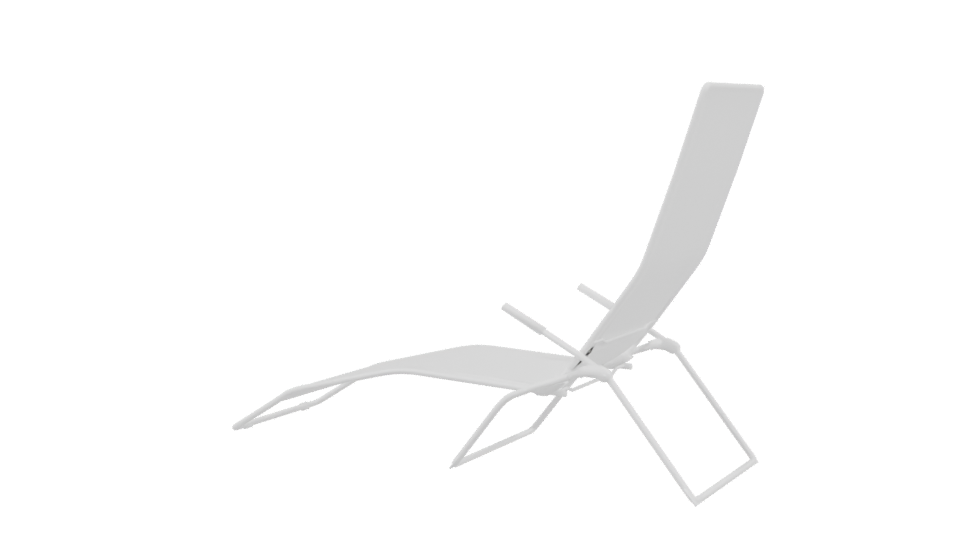 Stylish Outdoor Lounge Chair 3D - Professional 3D Model Render 3