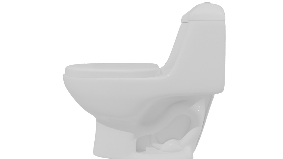 Modern Toilet 3D Model - Professional 3D Model Render 2