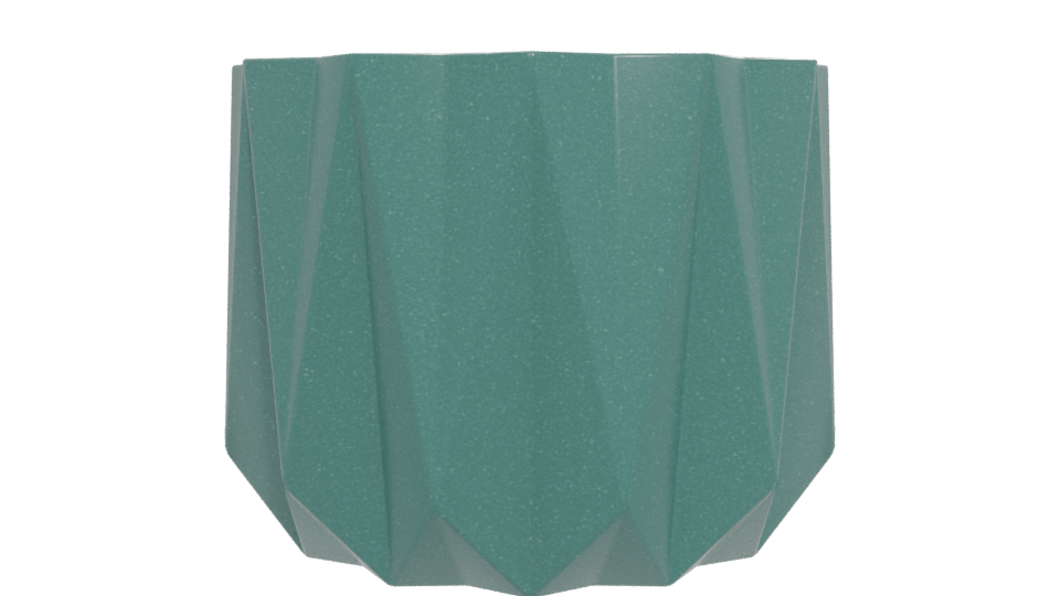 Stylized Geometric Plant Pot 3D - Professional 3D Model Render 12