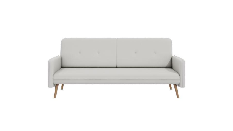 Minimalist White Sofa 3D Model - Professional 3D Model Render 11