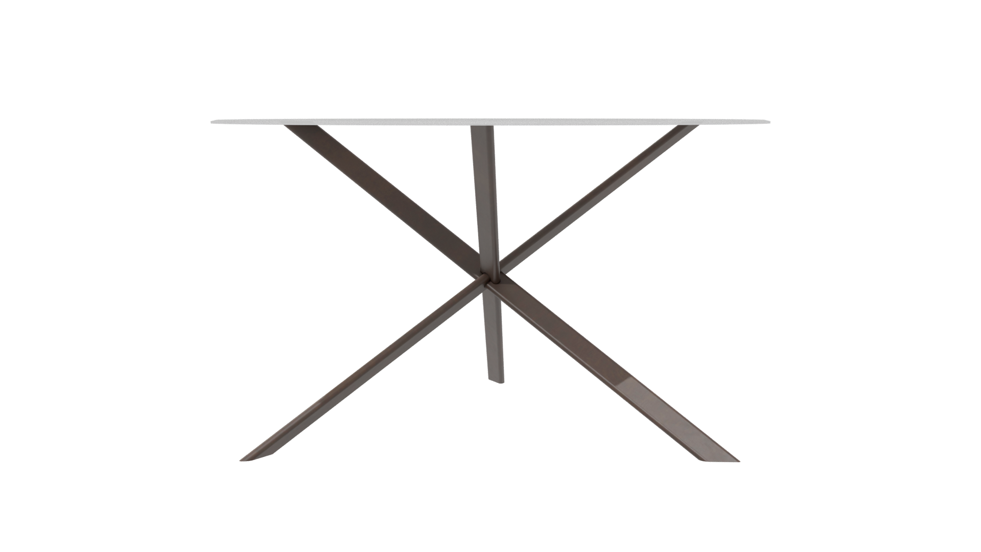 Stylish Round Glass Top Table - Professional 3D Model Render 6