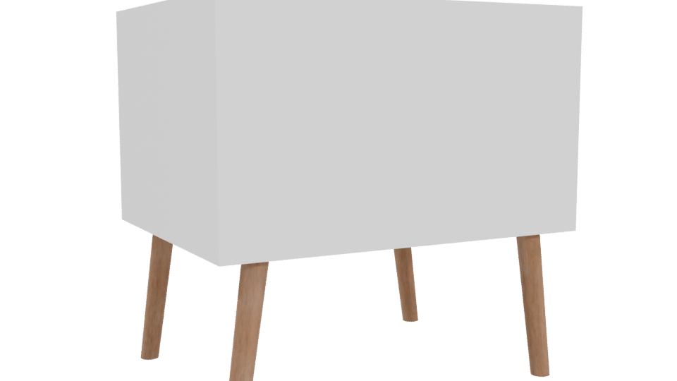 Stylish Nightstand 3D Model - Professional 3D Model Render 4