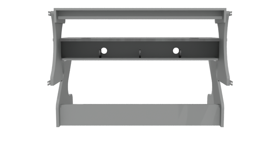 Stylish Modern Office Desk 3D Model - Professional 3D Model Render 5