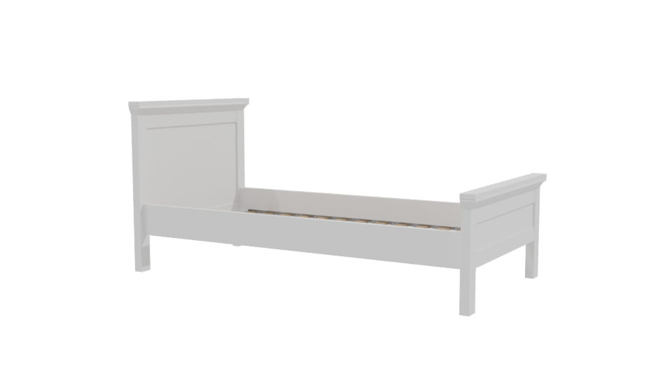 Elegant Bedroom Bed 3D Model - Professional 3D Model Render 9