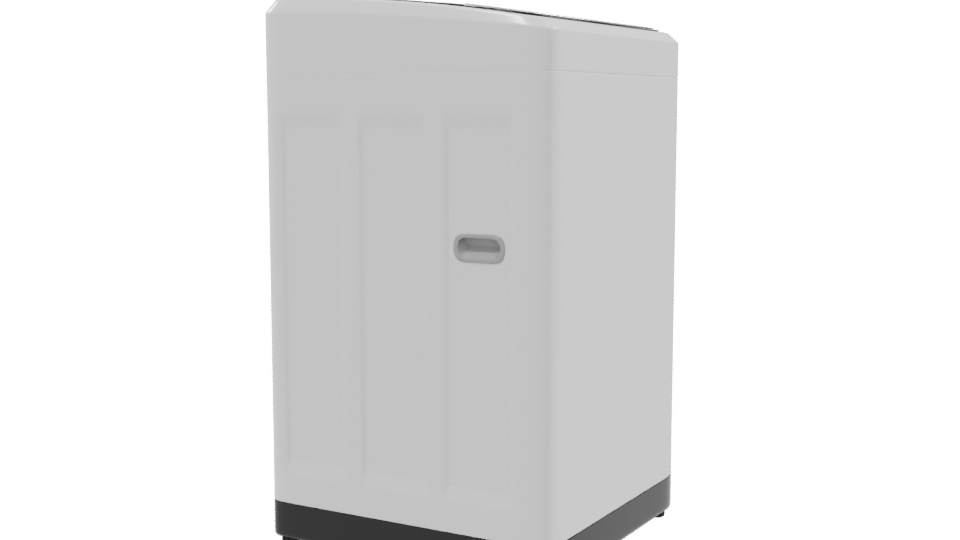 Stylish Top-Loading Washing Machine 3D - Professional 3D Model Render 9
