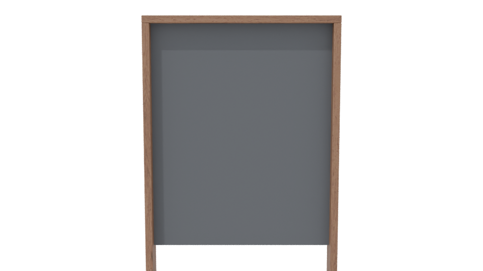 Stylish Modern Wooden Writing Desk 3D Model - Professional 3D Model Render 8