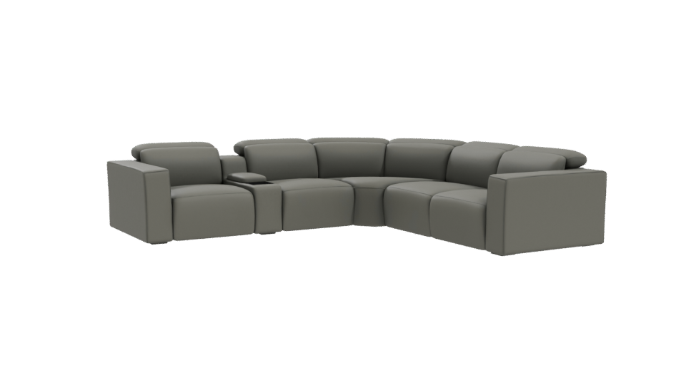 Contemporary Curved Sofa 3D Model - Professional 3D Model Render 10