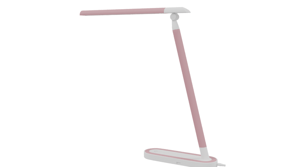 Pink LED Desk Lamp 3D Model - Professional 3D Model Render 3
