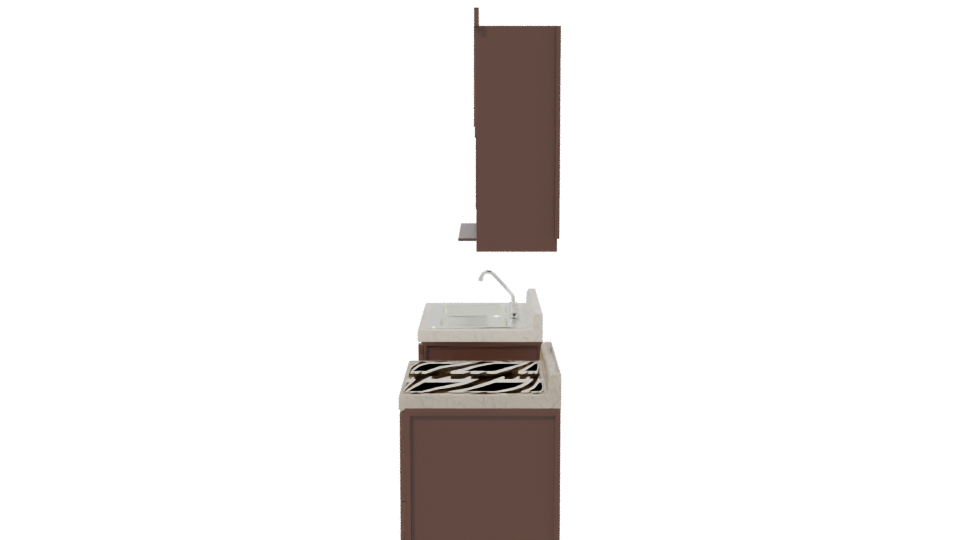 Modern Kitchen Cabinet Set 3D - Professional 3D Model Render 2