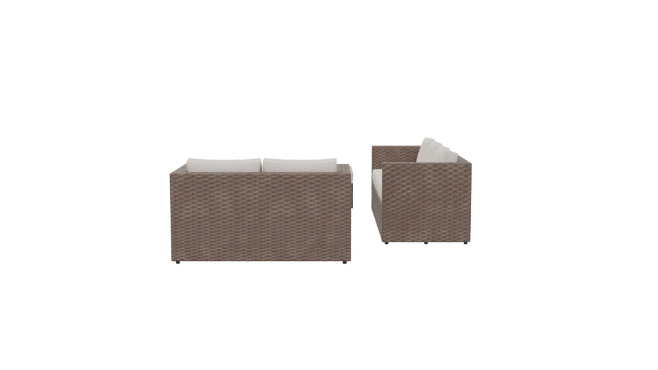 Contemporary Outdoor Sofa Set 3D - Professional 3D Model Render 5