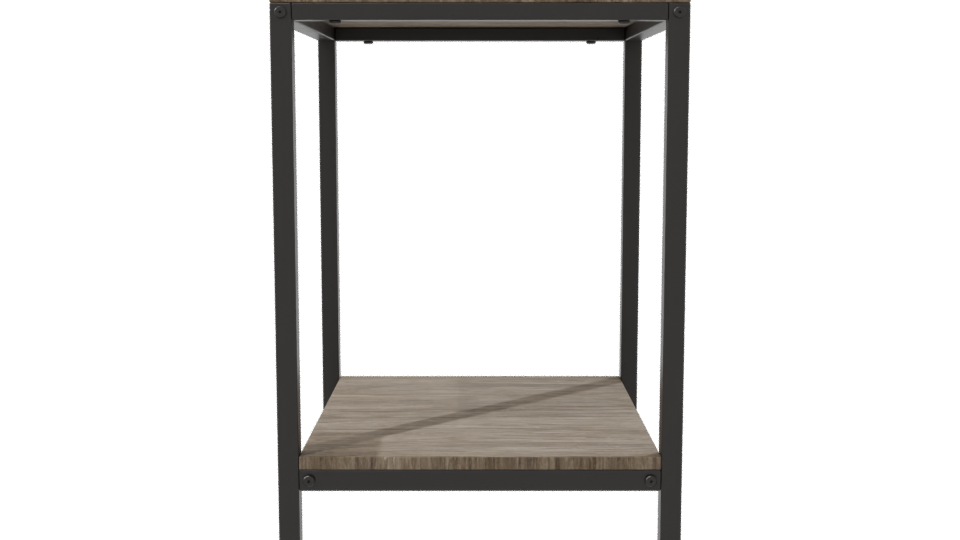 Minimalist Wooden Shelf Model - Professional 3D Model Render 8