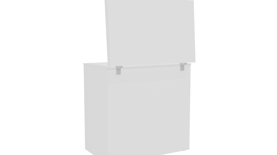Compact Chest Freezer Model 3D - Professional 3D Model Render 4