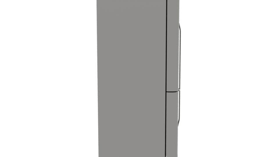 Sleek Modern Refrigerator Model - Professional 3D Model Render 8