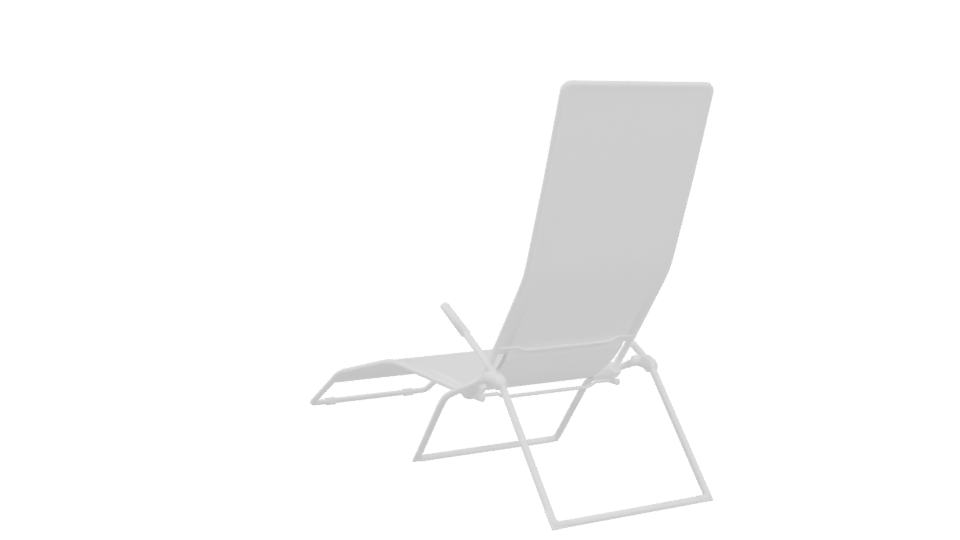 Stylish Outdoor Lounge Chair 3D - Professional 3D Model Render 4