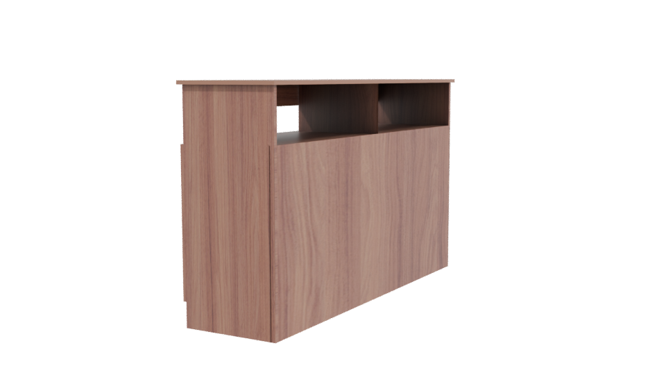 Polux Chocolate Wooden Cabinet 3D - Professional 3D Model Render 3