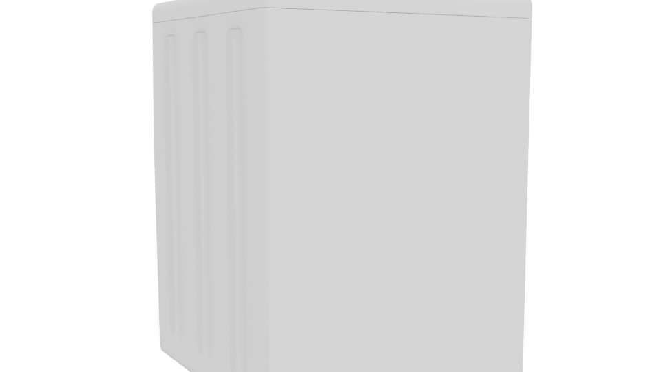 Sleek Front-Loading Washing Machine 3D Model - Professional 3D Model Render 4