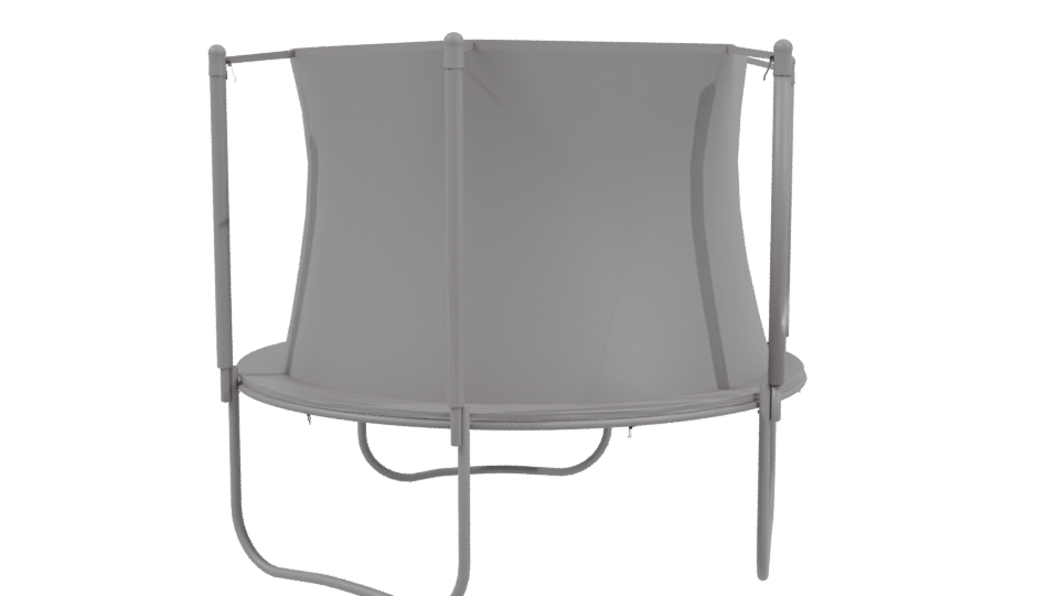 Outdoor Safety Trampoline Model 3D - Professional 3D Model Render 3
