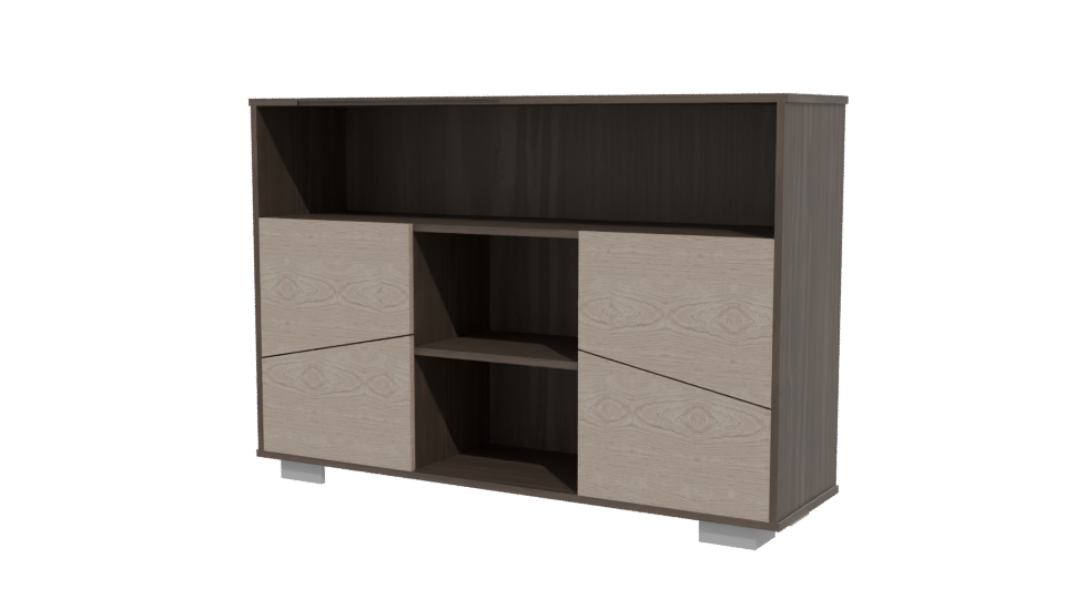 Contemporary Wooden Sideboard 3D Model - Professional 3D Model Render 12