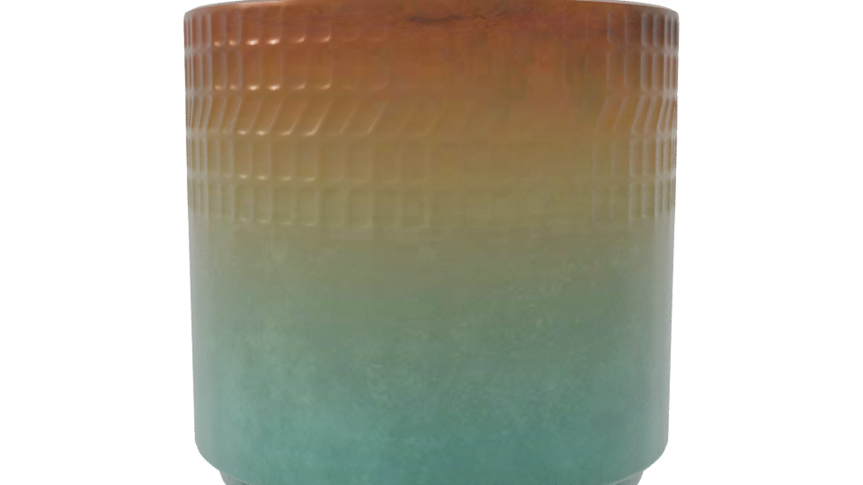 Stylish Gradient Planter Model - Professional 3D Model Render 8