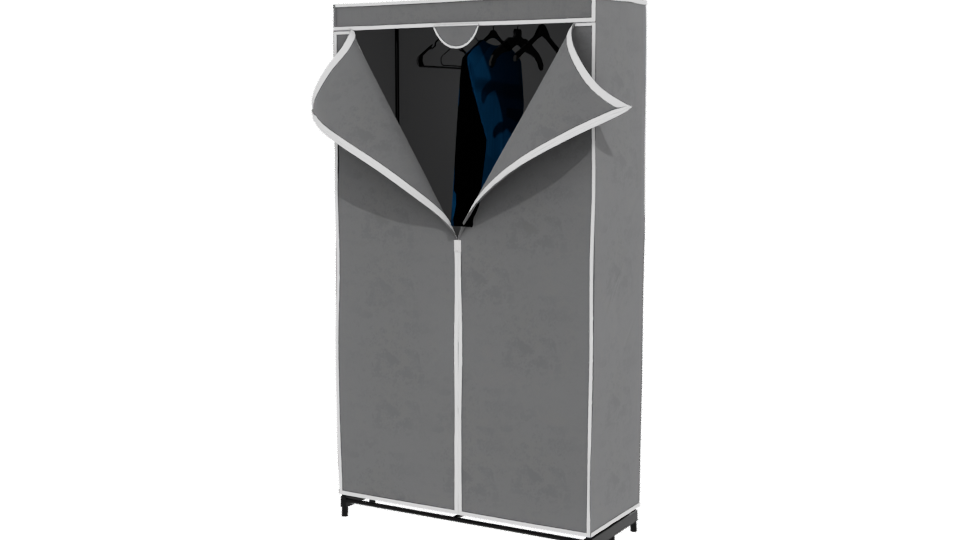 Stylish Fabric Garment Rack 3D - Professional 3D Model Render 12